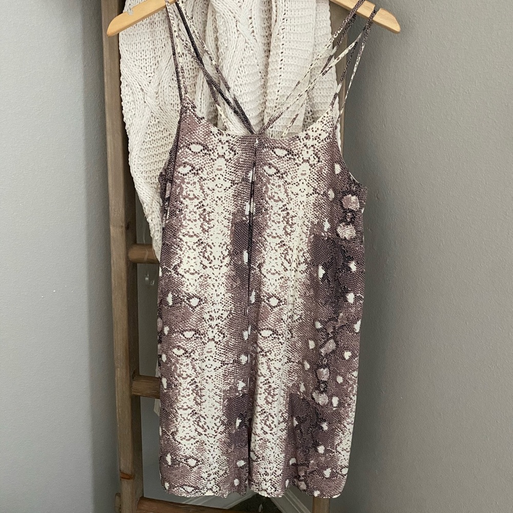 Snake print dress